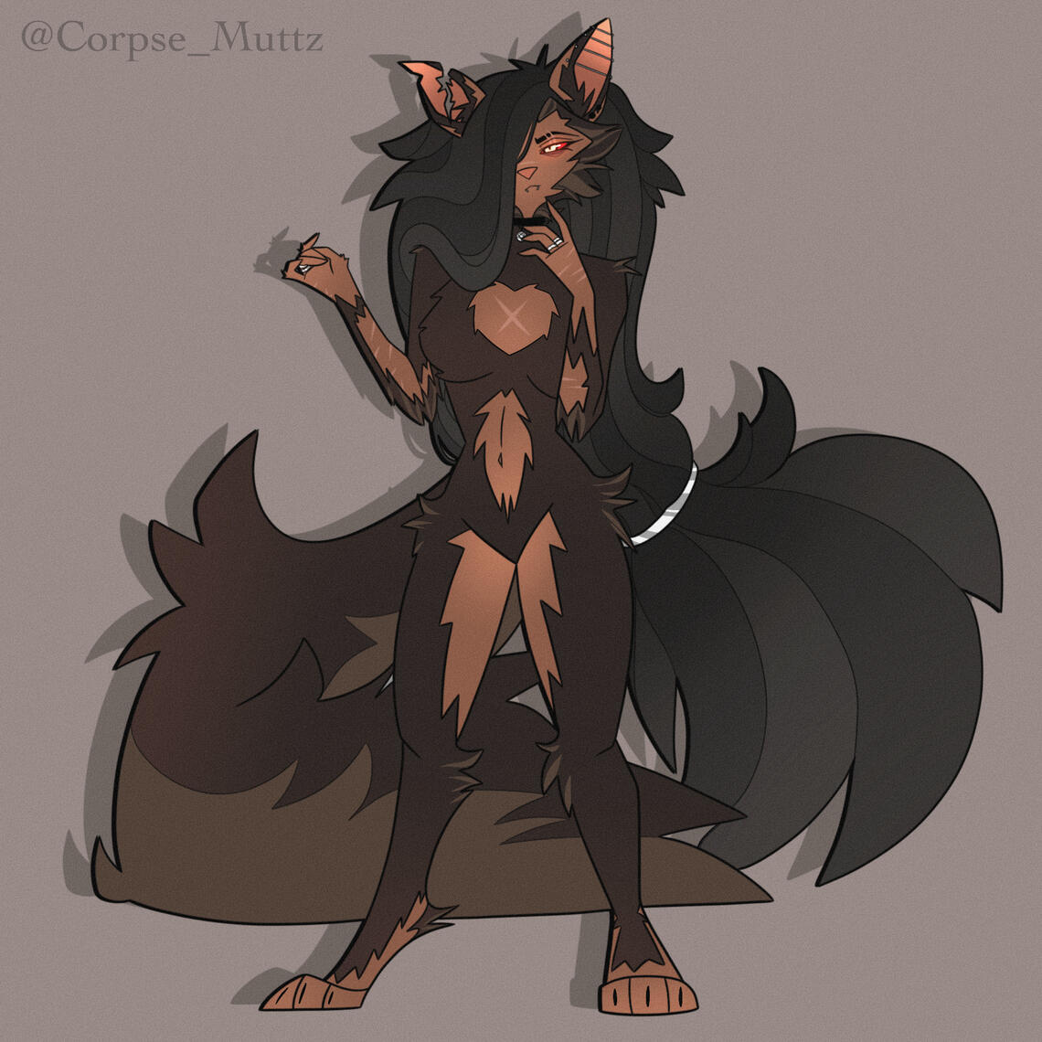 Lykoi OC - Fullbody